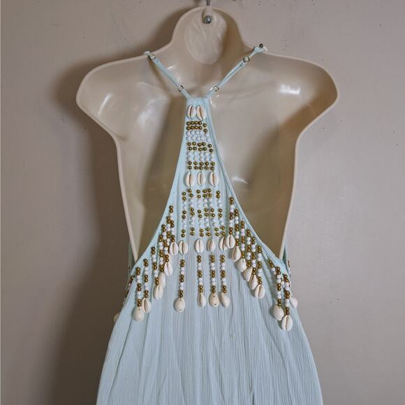 KENLI MIDI COVER-UP DRESS IN INDIGO OMBRE - Picture 8 of 12